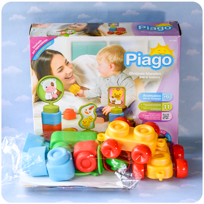 Bloques Blandos para Bebé – Pack 11 Piezas Aromatizadas - Piago
