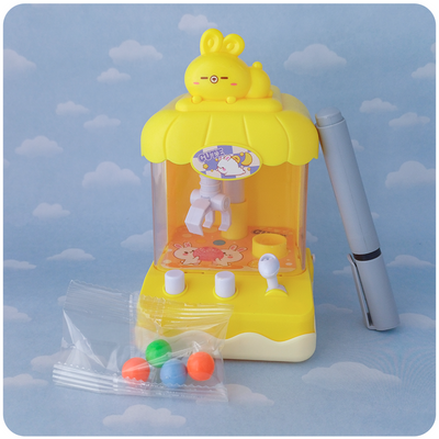  Mini Máquina de Garra Mecánica – Juego de Habilidad - Amarilla