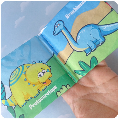 Libro de Tela Sensorial - Dinosaurios