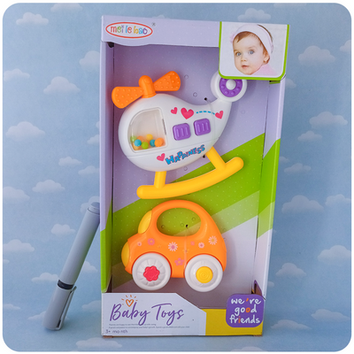 Set de Sonajeros – Helicóptero y Auto