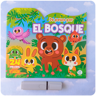 De Paseo por el Bosque - Colorear