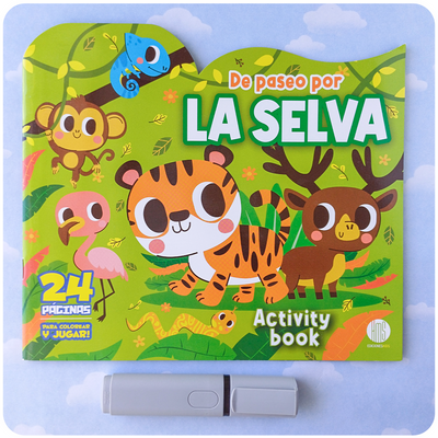 De Paseo por la Selva - Colorear