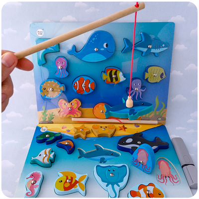 Pesca Magnética de Madera Infantil