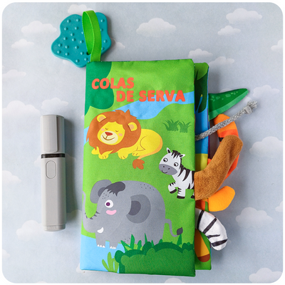 Libro de Tela Sensorial – Colas de Selva