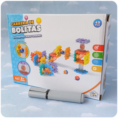 Carrera de Bolitas – Set de Construcción 49 Piezas