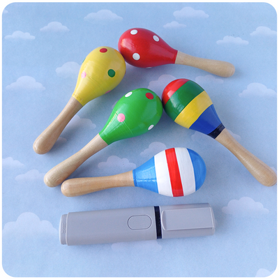 Mini Maracas de Madera