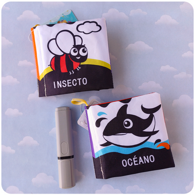 Mini Libro de Tela en Alto Contraste