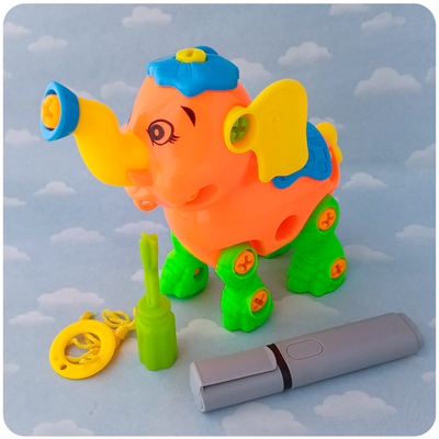 Elefante Desarmable con Destornillador
