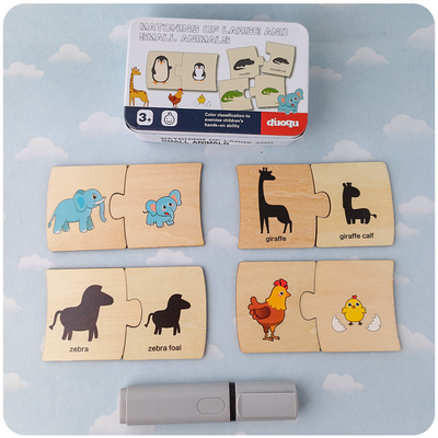Rompecabezas de Asociación en Lata – Animales y Tamaño