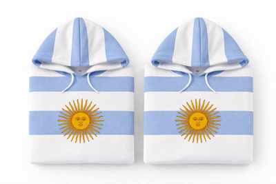 BUZO CELESTE Y BLANCO CANGURO SOL ESTAMPADO FRIZA TALLE ÚNICO  71CM LARGO 56CM ANCHO 