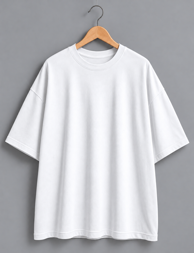 REMERA OVERSIZE BLANCA ALGODÓN PEINADO 20.1 