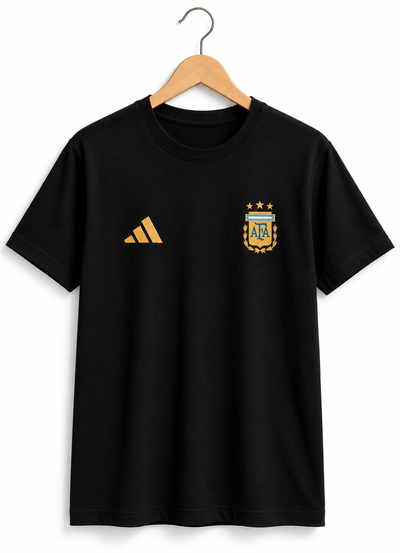 Remera Clásica Unisex Negra Afa - Algodón Peinado 24.1