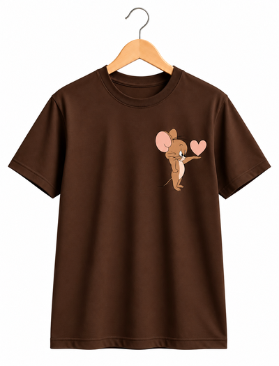 Remera Clásica Unisex Chocolate Jerry - Algodón Peinado 24.1