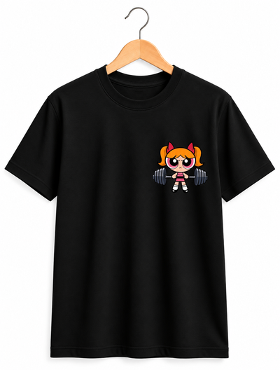 Remera Clásica Unisex Negra Bombón  - Algodón Peinado 24.1