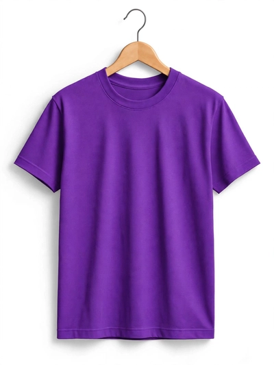 Remera Clásica Unisex Violeta - Algodón Peinado 24.1 