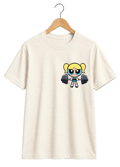 Remera Clásica Unisex Crudo Burbuja - Algodón Peinado 24.1