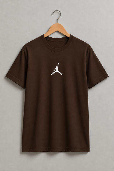 REMERA CHOCOLATE JORDAN ALGODÓN PEINADO 24.1 - ESTAMPA DTF 