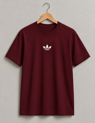 REMERA BORDO ADI LOGUITO ALGODÓN PEINADO 24.1 - ESTAMPA DTF 