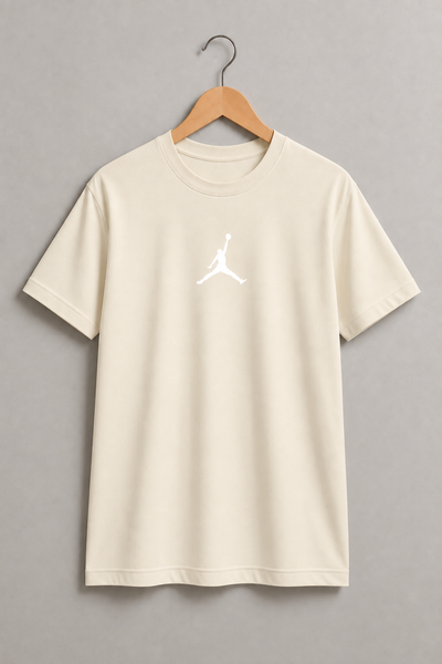 REMERA CREMITA JORDAN ALGODÓN PEINADO 24.1 - ESTAMPA DTF 