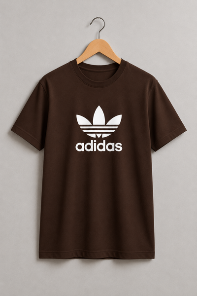 REMERA CHOCOLATE ADIDAS ALGODÓN PEINADO 24.1 - ESTAMPA DTF 