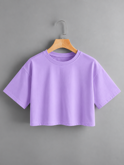 CROP TOP LILA LISA - ALGODON PEINADO 24.1 -
