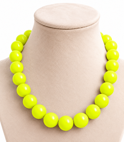 COLLAR CHICLE AMARILLO/VERDE LIMA