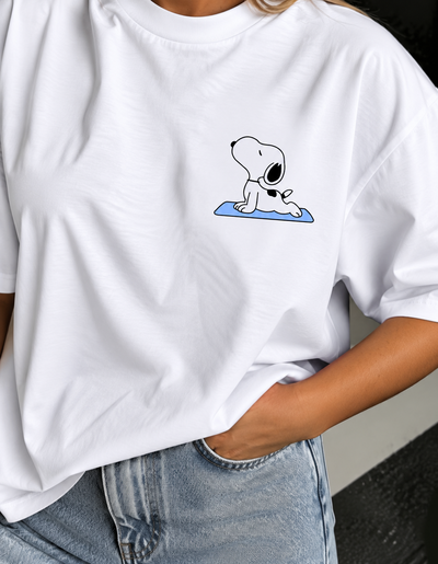 REMERA SNOOPY YOGA ALGODÓN PEINADO ESTAMPA DTF -