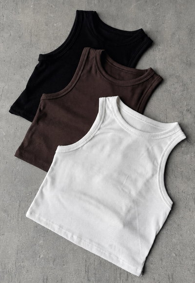 MUSCULOSA ALGODÓN TALLE ÚNICO - LARGO 41CM - ANCHO BUSTO 36CM - AXILA 20CM