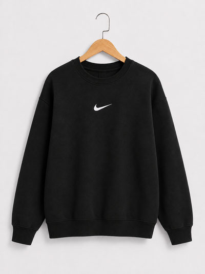 Buzo Cuello Redondo Friza Invisible Unisex Algodón Peinado 24.1 - Negro Nike Pipa