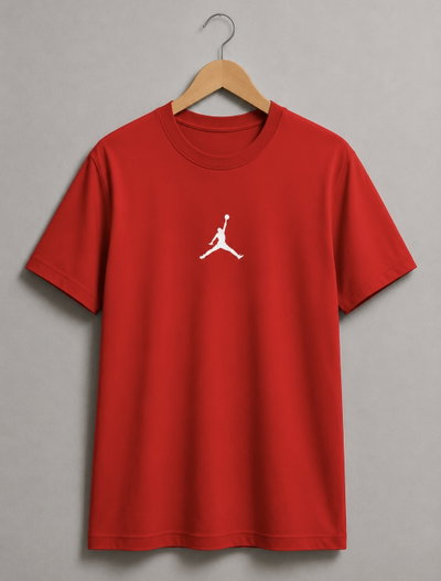 REMERA ROJA JORDAN ALGODÓN PEINADO 24.1 - ESTAMPA DTF