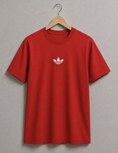 REMERA ROJA ADI CHICO ALGODÓN PEINADO 24.1 - ESTAMPA DTF