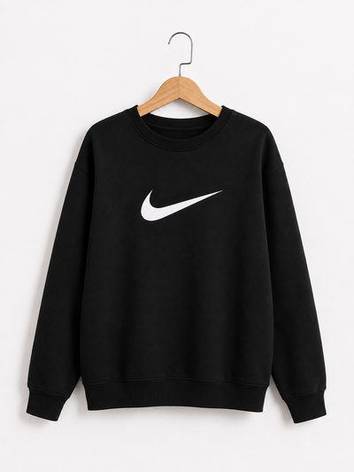 Buzo Cuello Redondo Friza Invisible Unisex Algodón Peinado 24.1 - Negro Nike Pipa
