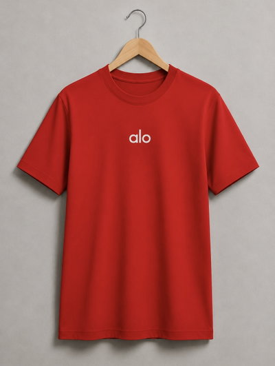 REMERA ROJA ALO ALGODÓN PEINADO 24.1 - ESTAMPA DTF