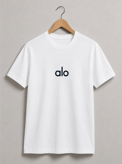 REMERA BLANCA ALO ALGODÓN PEINADO 24.1   - ESTAMPA DTF