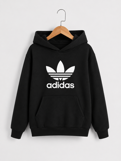 BUZO FRIZA INVISIBLE ADIDAS CANGURO ESTAMPADO .