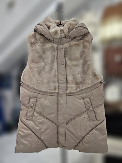  M68 Chaleco largo capucha desmontable