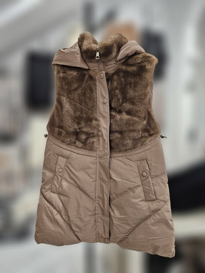  M68 Chaleco largo capucha desmontable