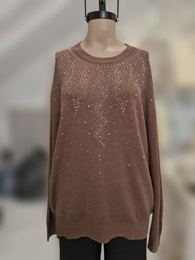 D50017 Sweater tachas ondas