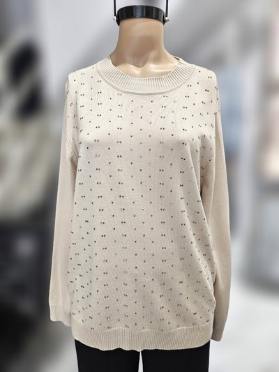 D50011 Sweater tachas cuadradas