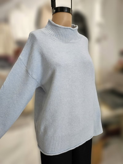 D50004 Sweater mediapolera borde ribb