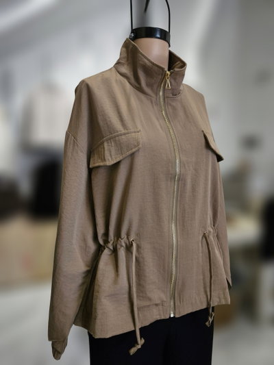 PROMO EL26001 Camisaco forrado solapa simil rompeviento