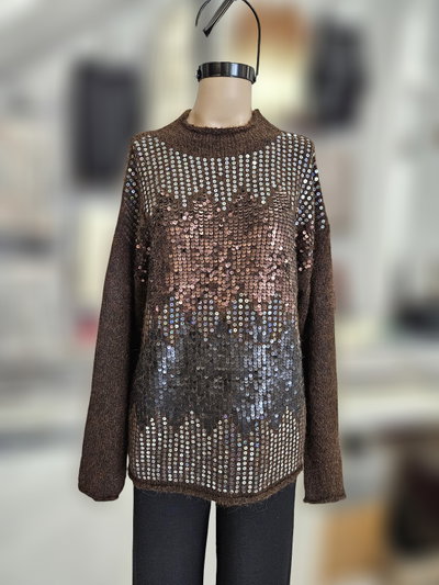 EXA5695 Sweater mix lentejuela 3 colores