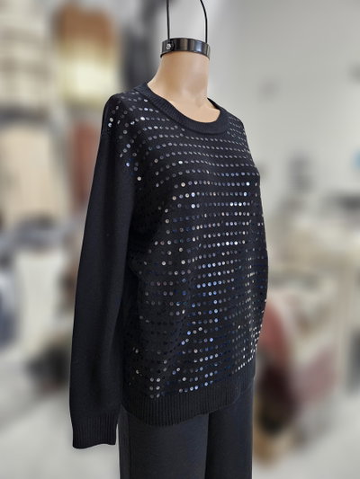 D50020 Sweater lentejuela transparente
