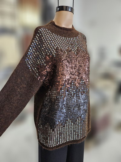 EXA5695 Sweater mix lentejuela 3 colores