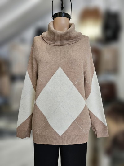 D50012 Polera rombos