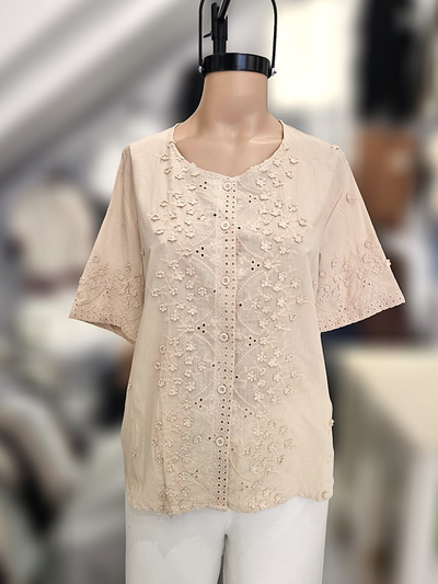 TY004 Camisa blusa florcitas