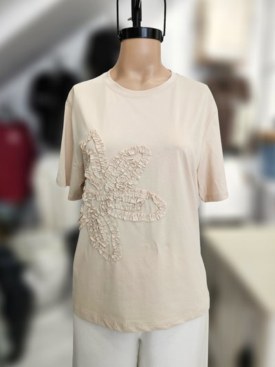 PT026 Remera flor grande