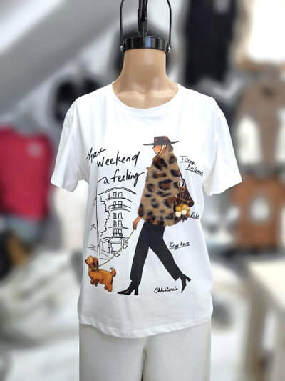 PT016 Remera paseo perro
