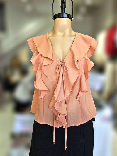 LUX-018 Musculosa volados tiras
