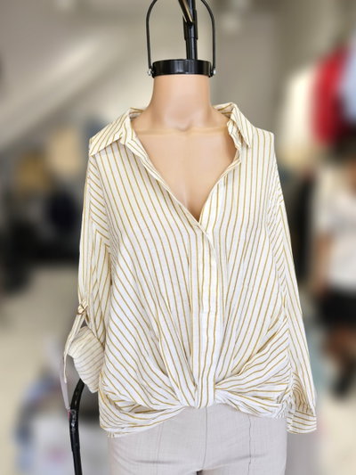 EL08SS Camisa nudo manga larga, se hace 3/4